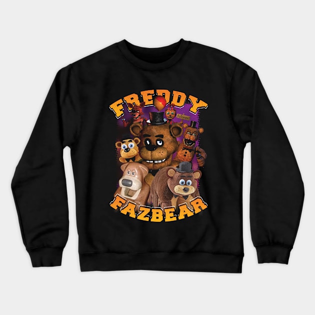 Freddy Fazbear - Five Nights At Freddy's - FNAF Crewneck Sweatshirt by derp